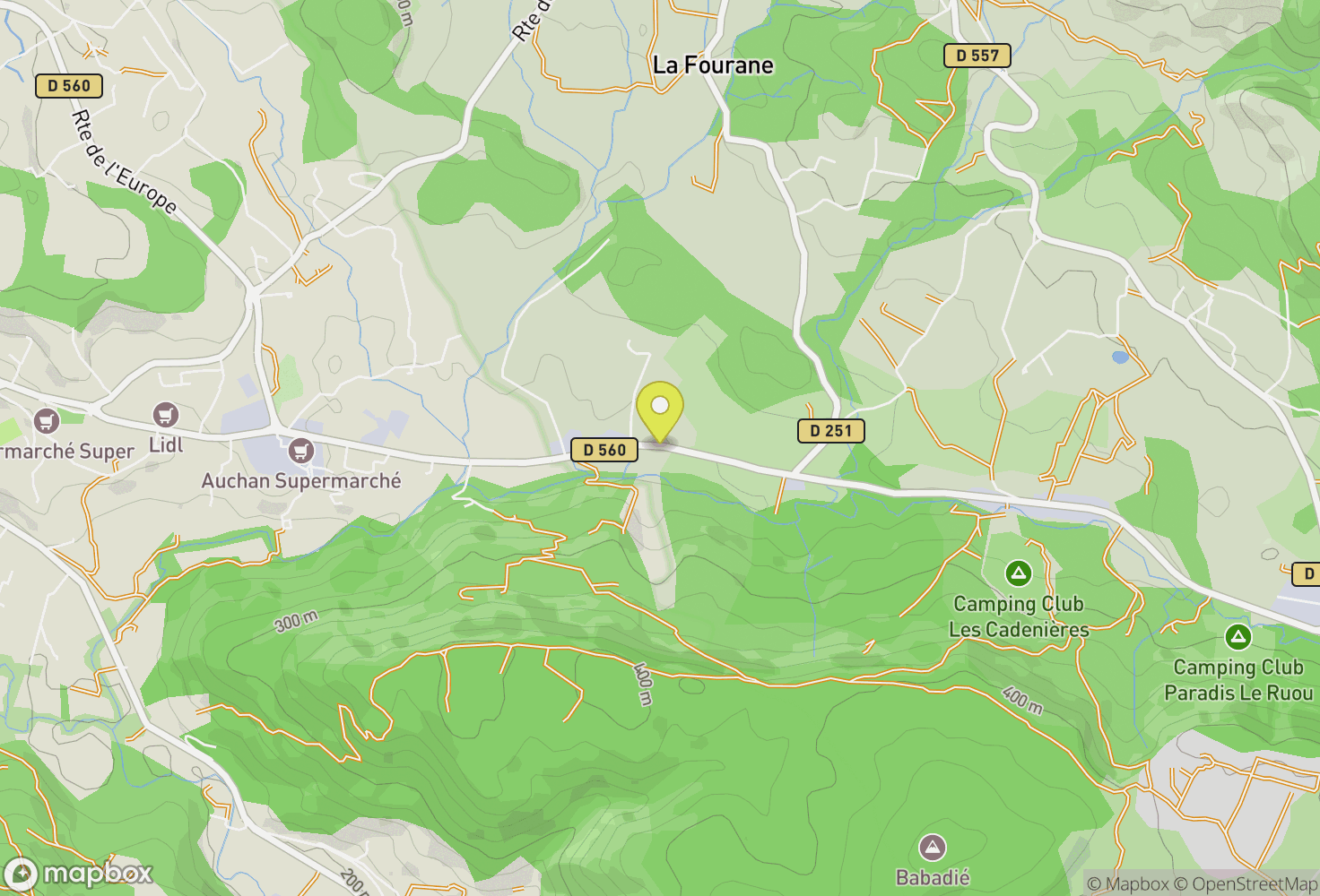 Map of Villecroze, Frankrijk