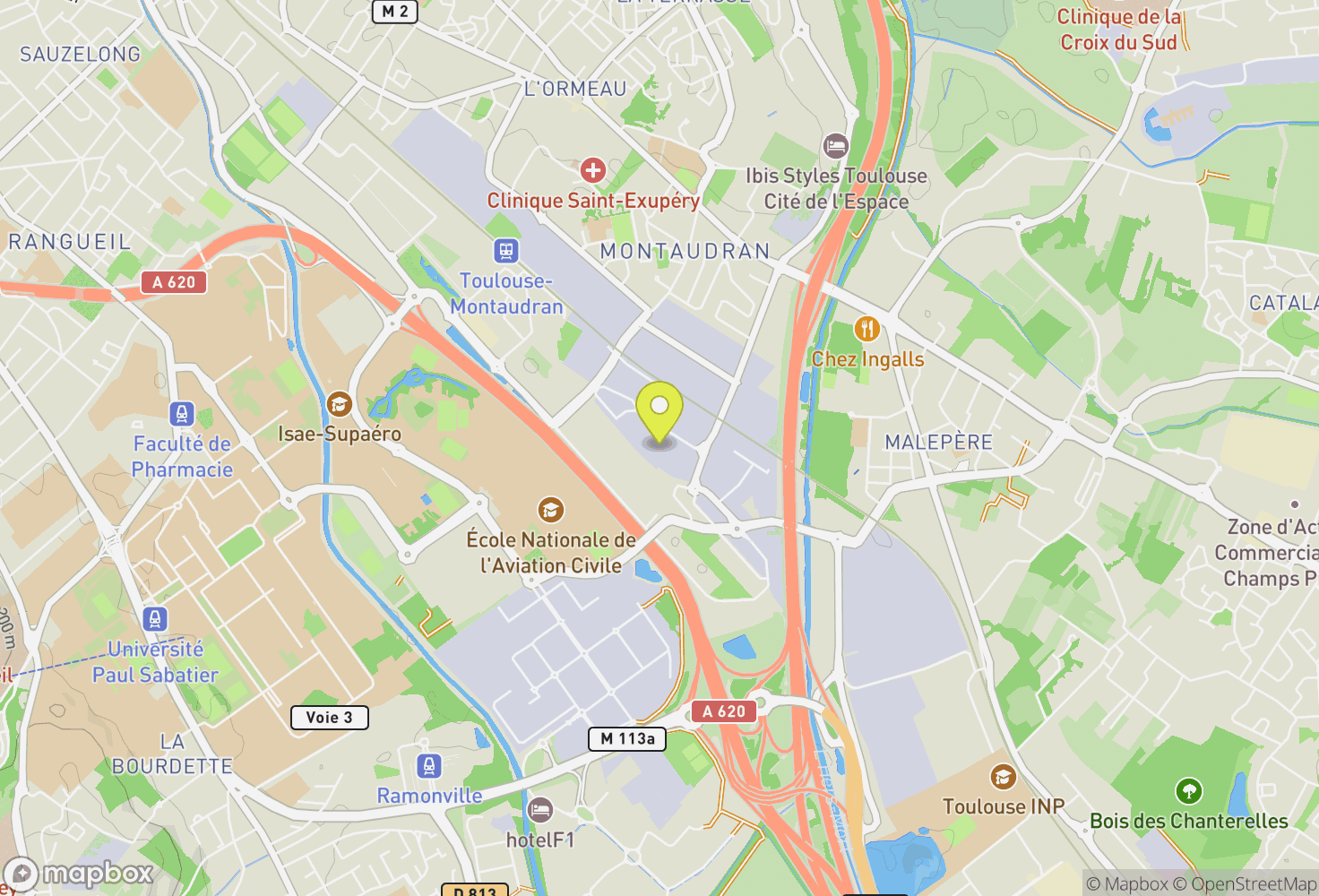 Map of Altissimo Toulouse Montaudran