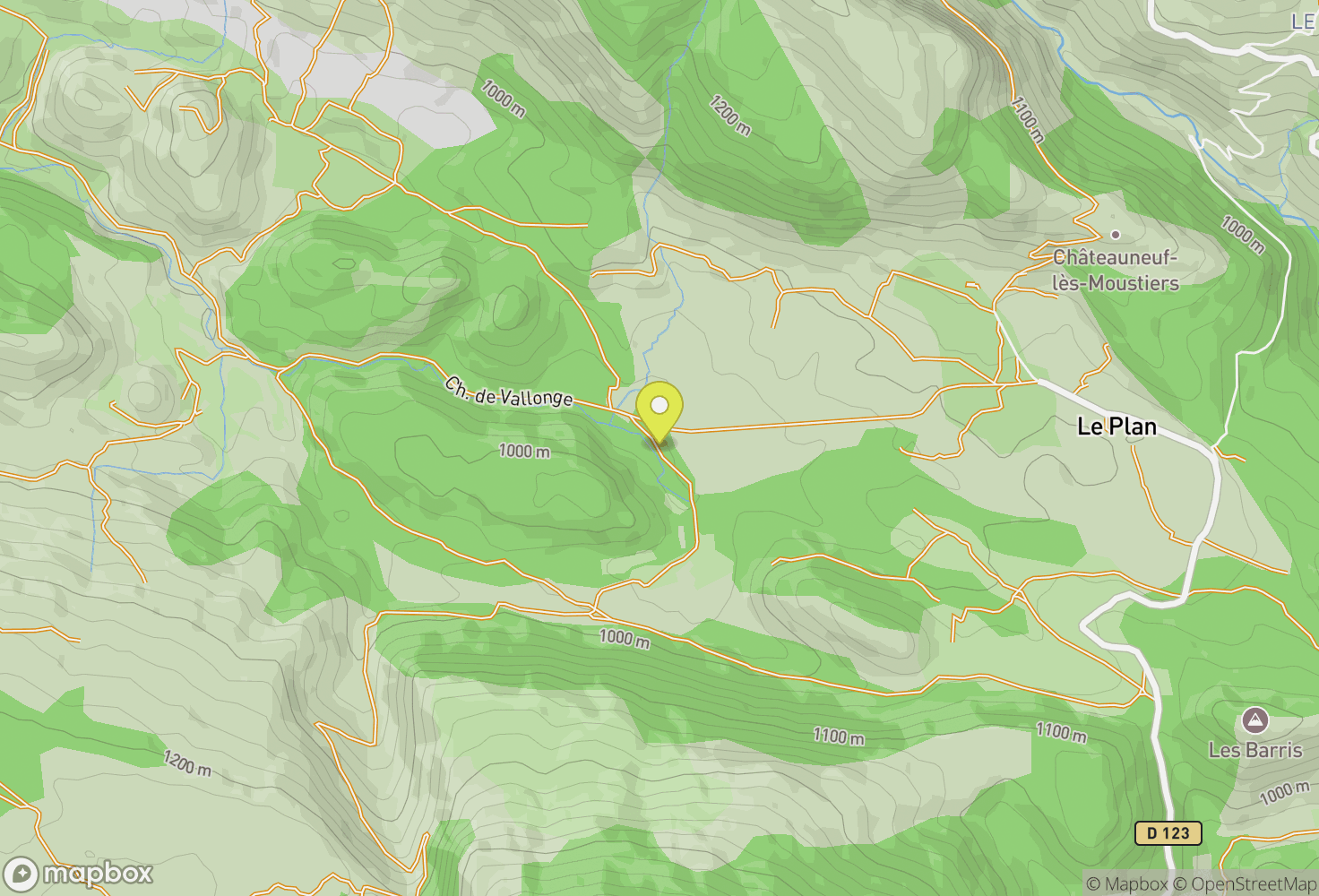 Map of Les Gorges du Verdon