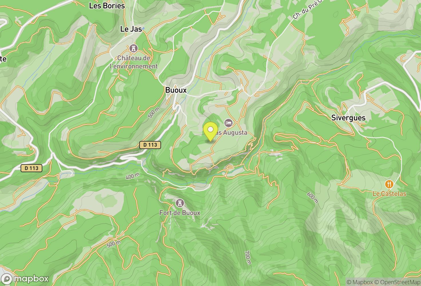 Map of Buoux