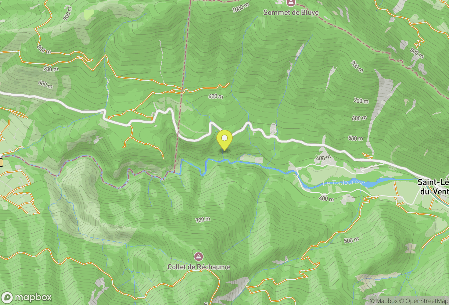 Map of Saint-Léger du Ventoux