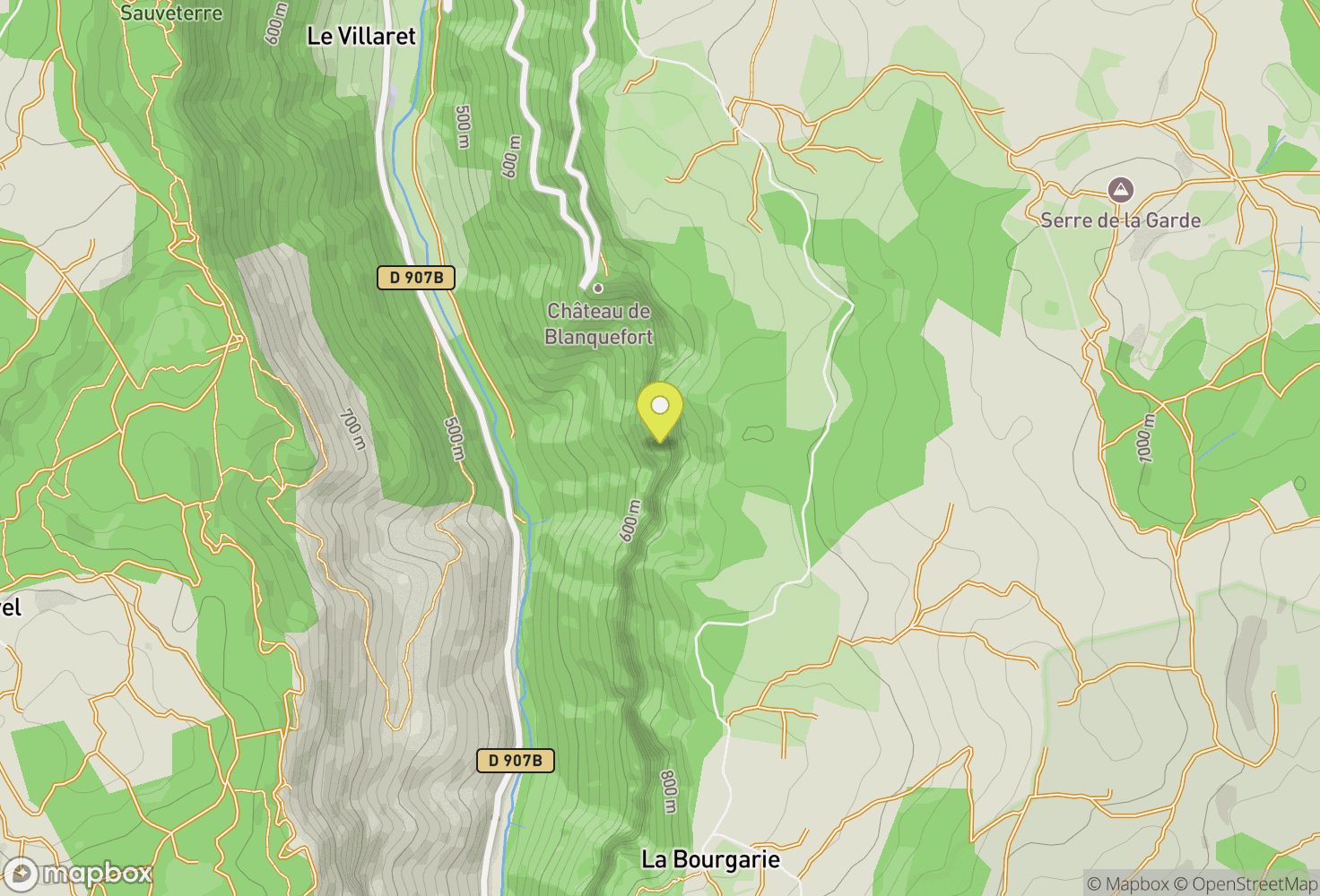 Map of Gorges du Tarn
