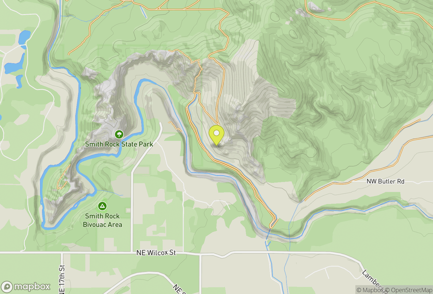Map of Smith Rock State Park