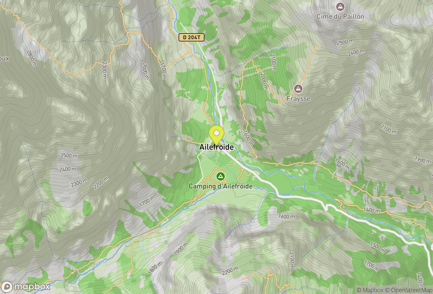 Map of Ailefroide