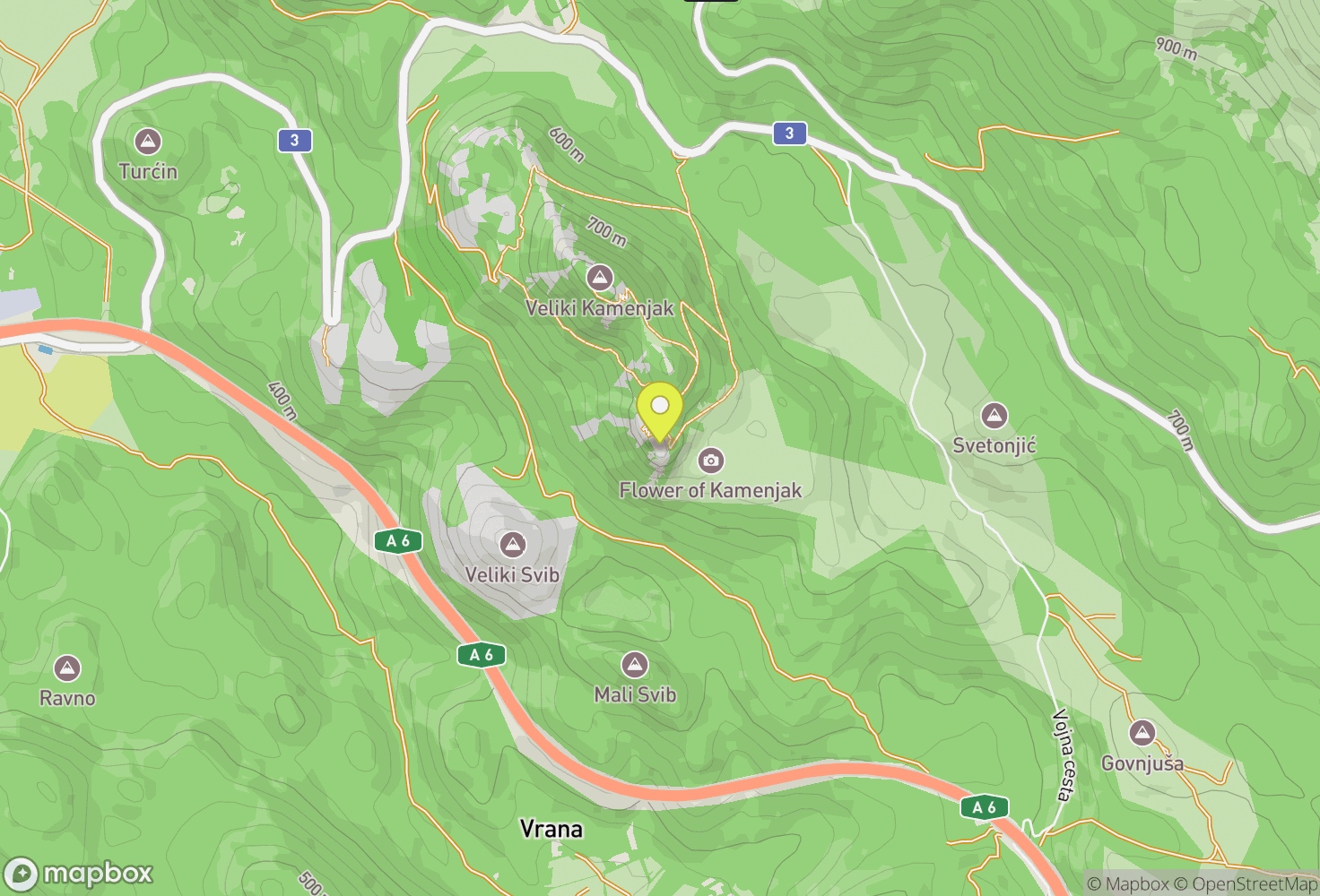Map of Kamenjak