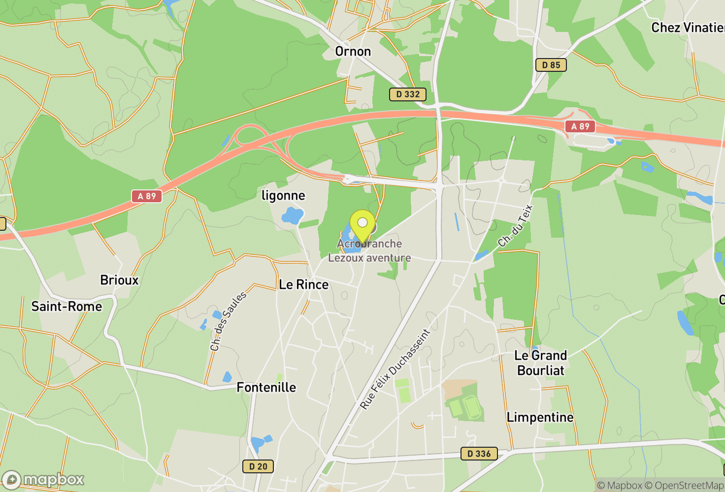 Map of Lezoux, Frankreich