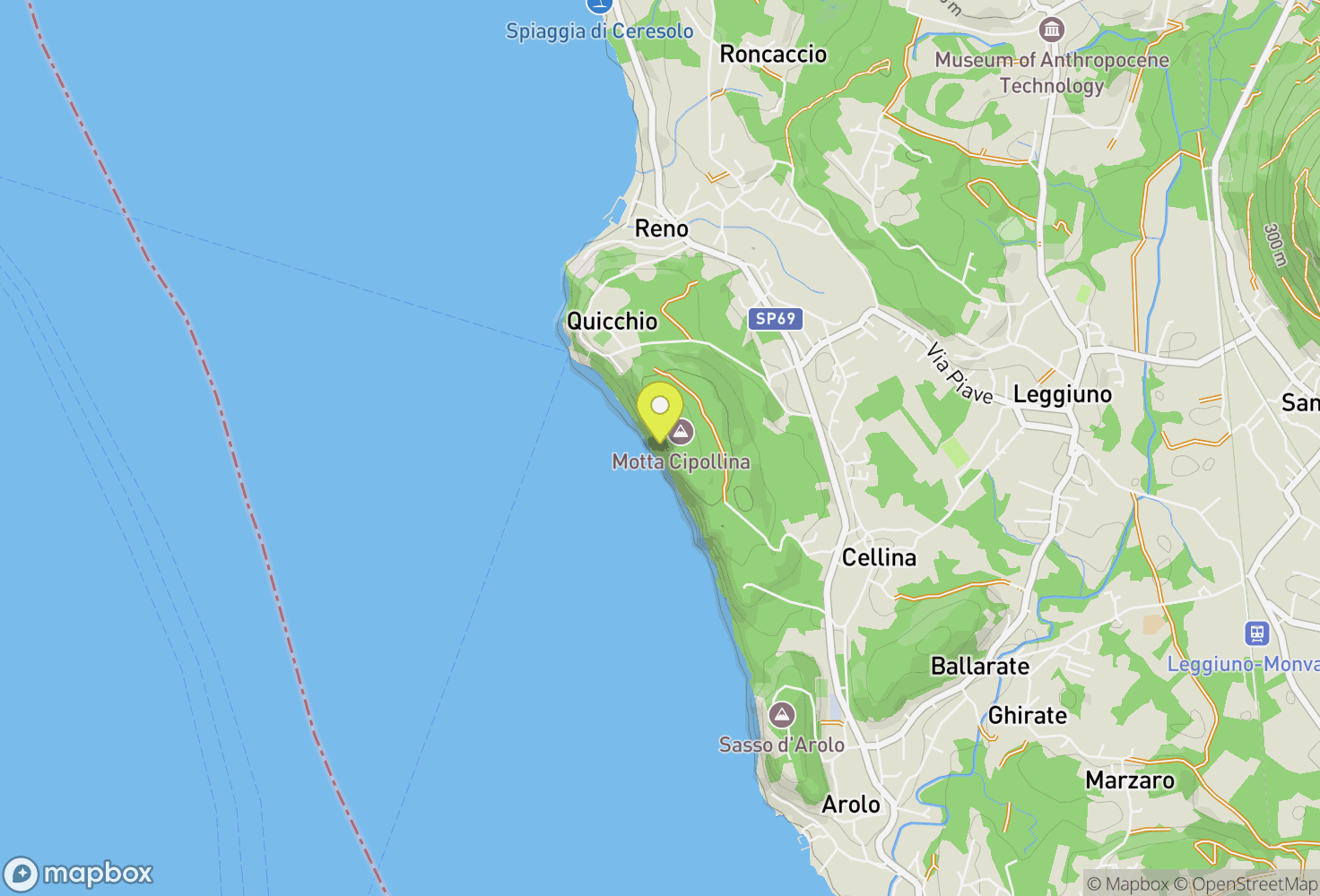 Map of Sasso Ballaro