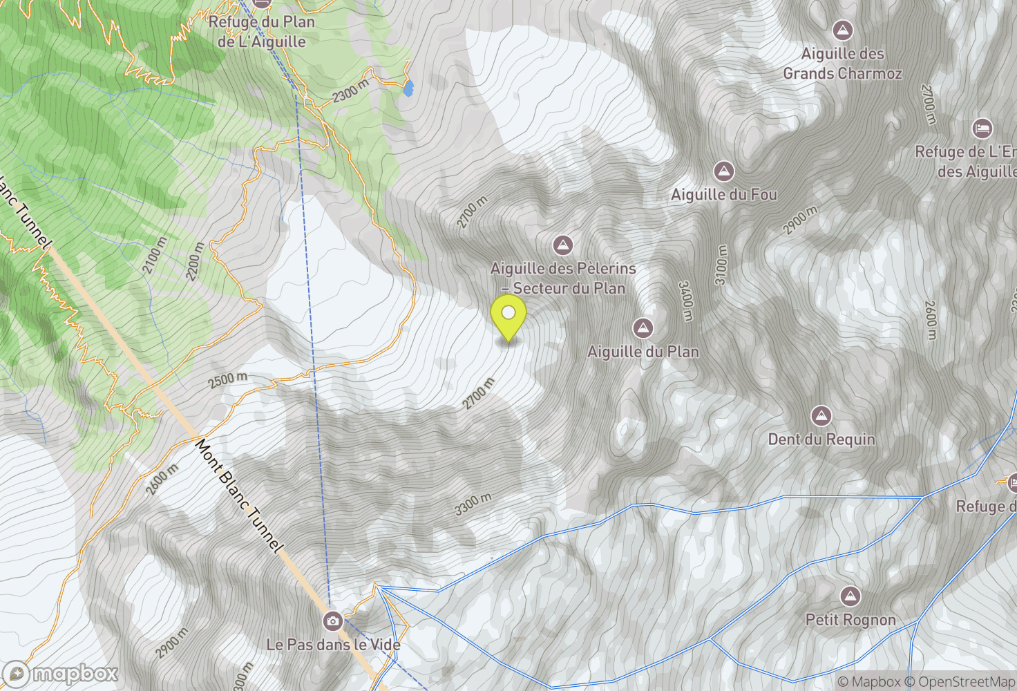Map of Les Aiguilles de Chamonix