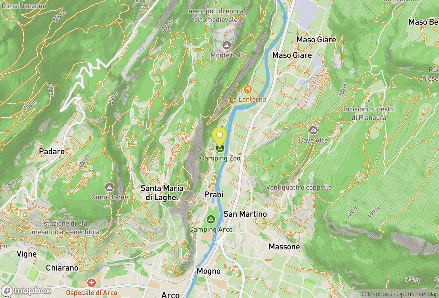 Map of Arco, Italy