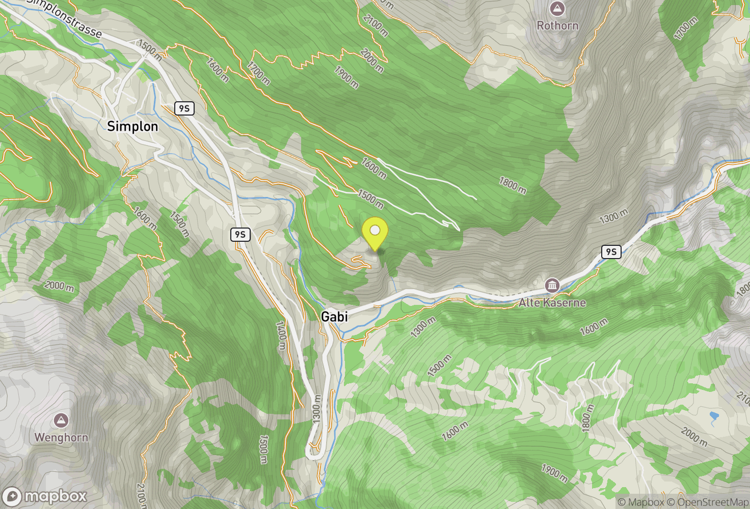 Map of Simplon Dorf