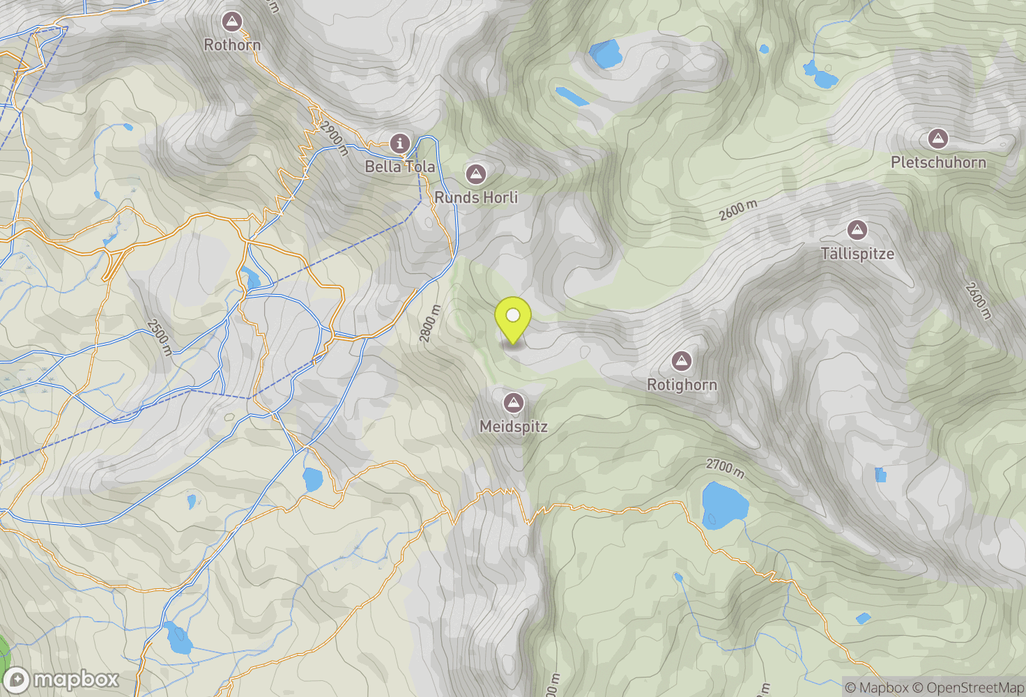 Map of Valais/Wallis
