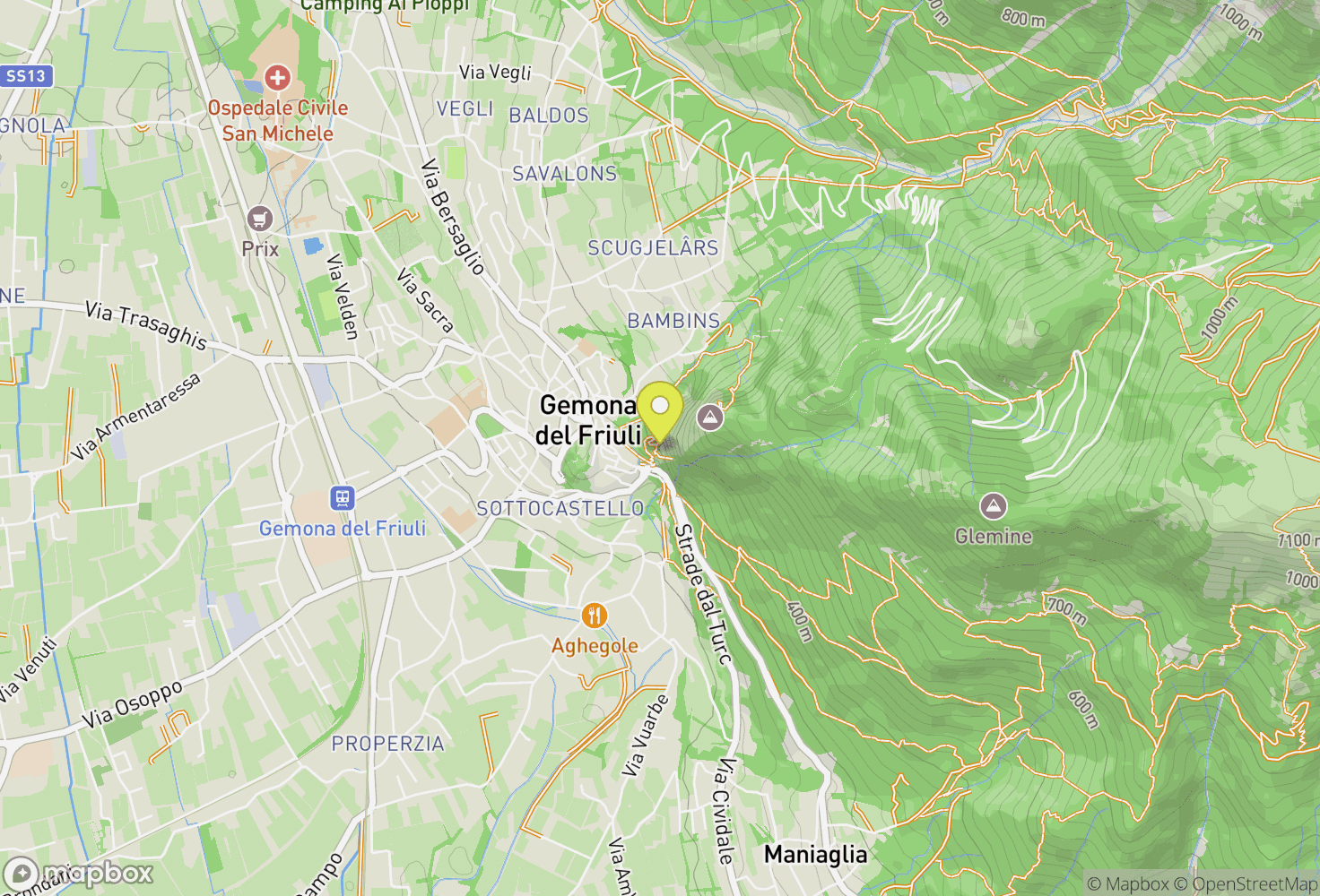 Map of Gemona