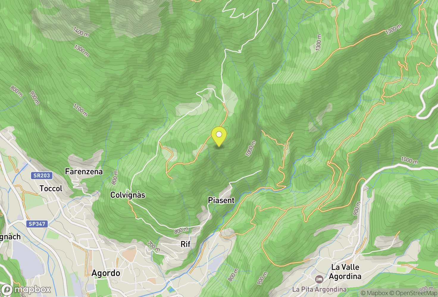 Map of Dolomites
