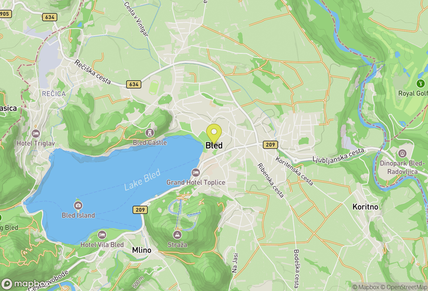 Map of Bled