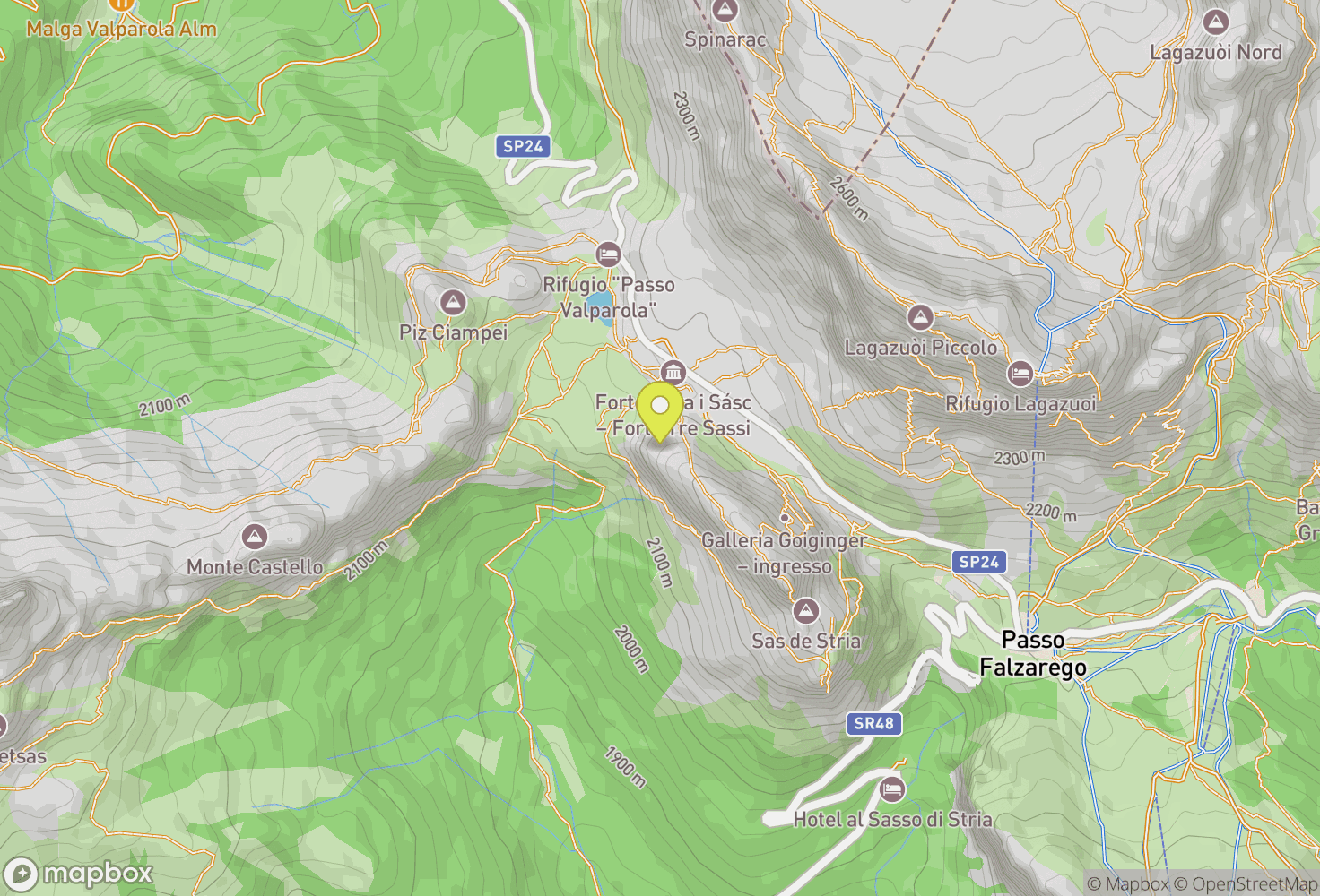 Map of Cortina d'Ampezzo, Italia