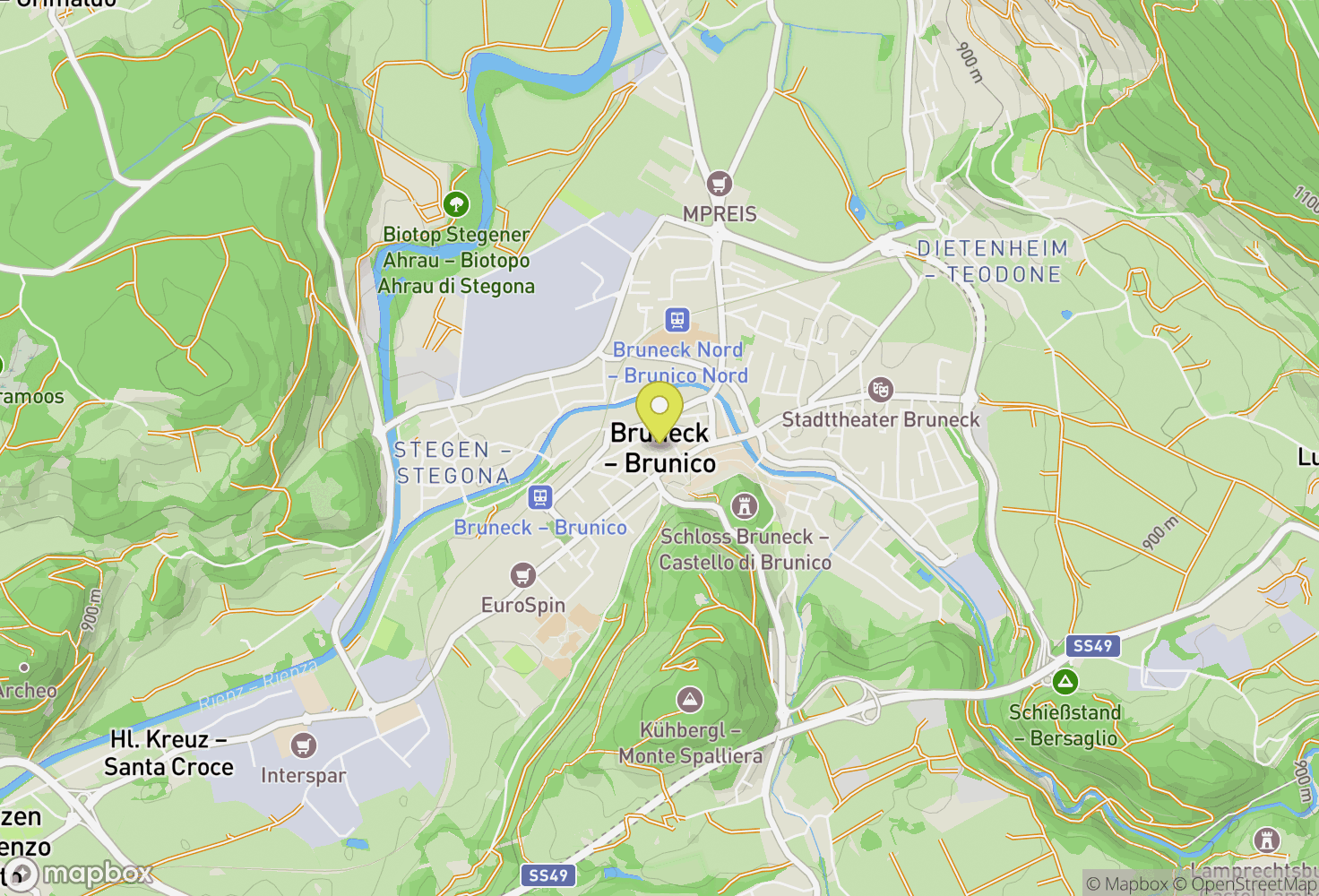 Map of Bruneck - Brunico