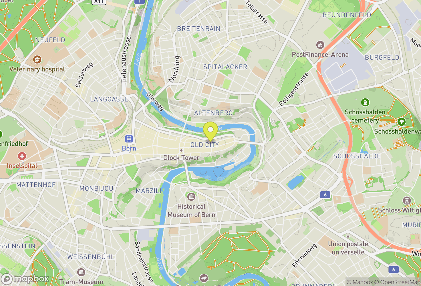 Map of Bern