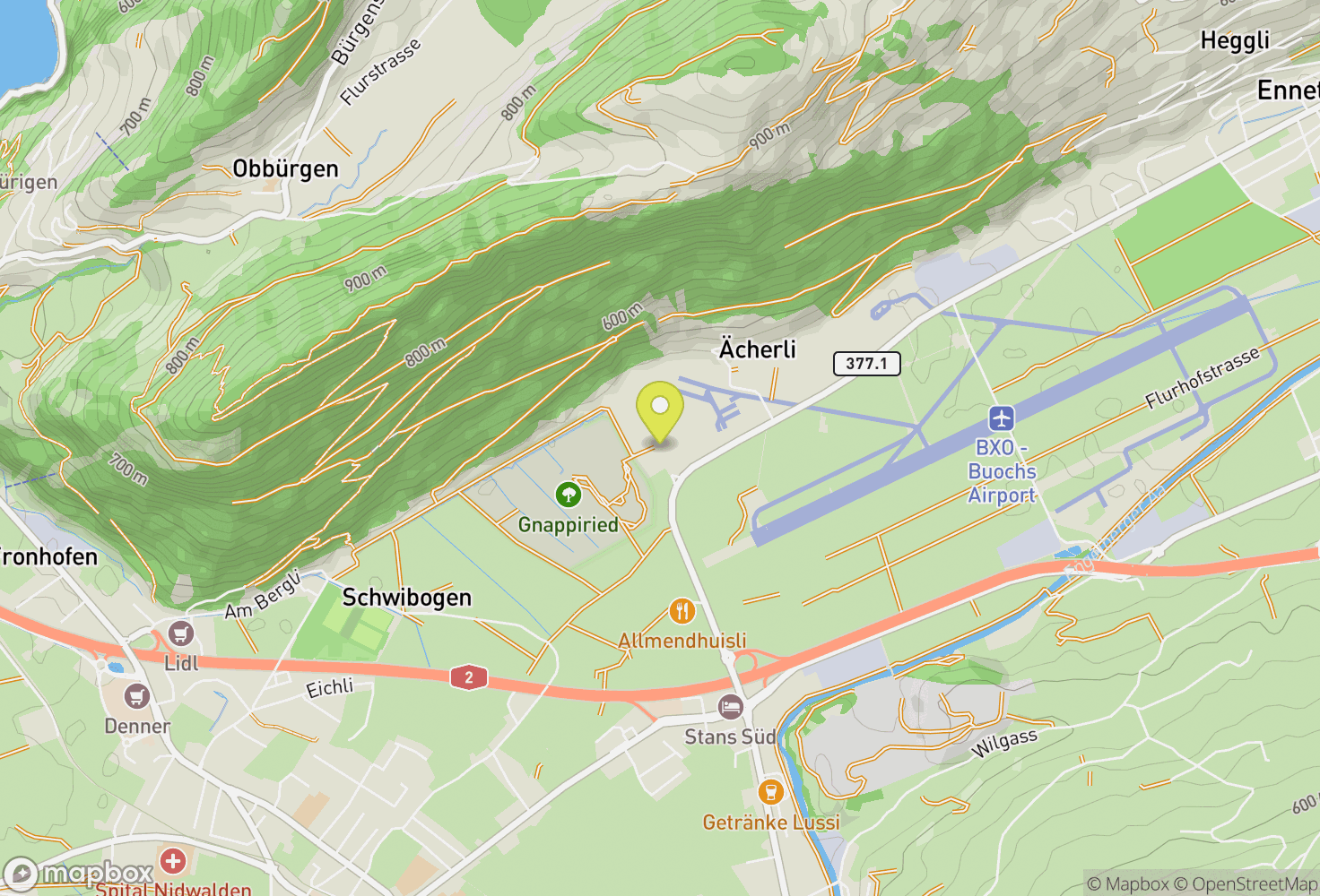 Map of Stans, Suiza