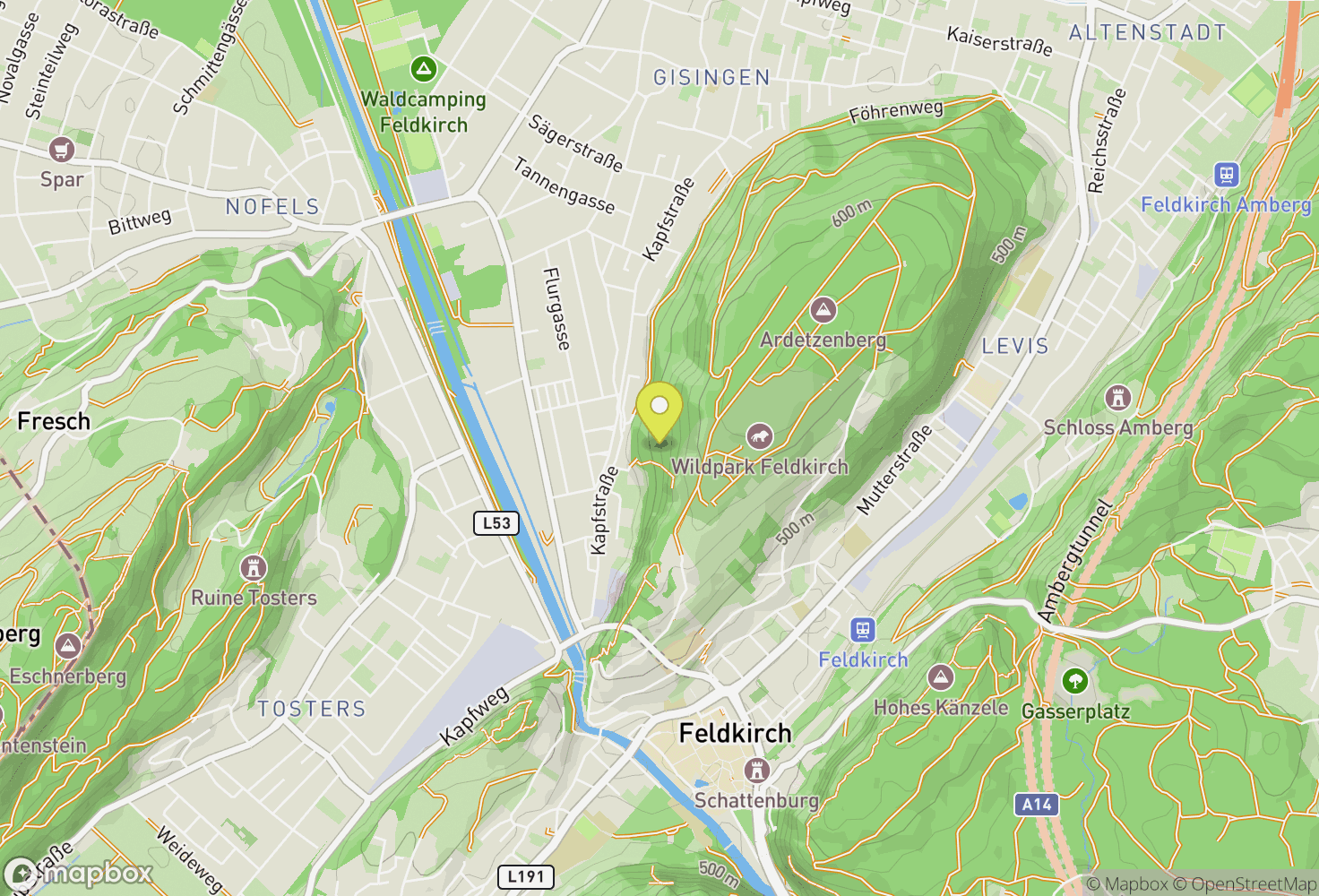 Map of Ardetzenberg