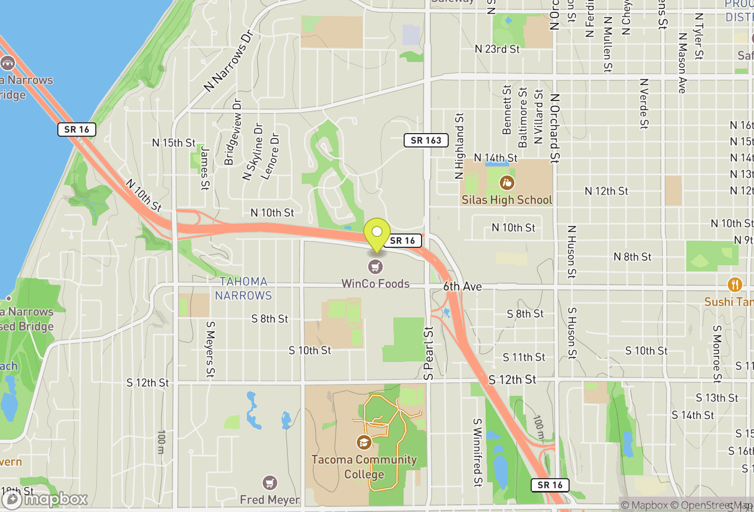 Map of Edgeworks Climbing Gym