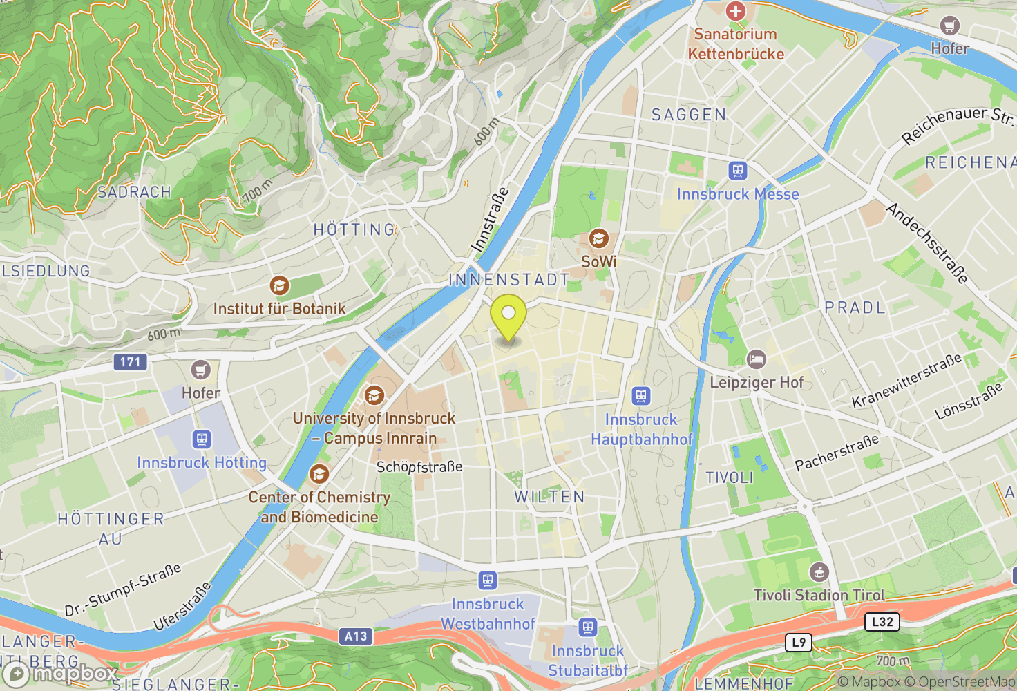 Map of Innsbruck
