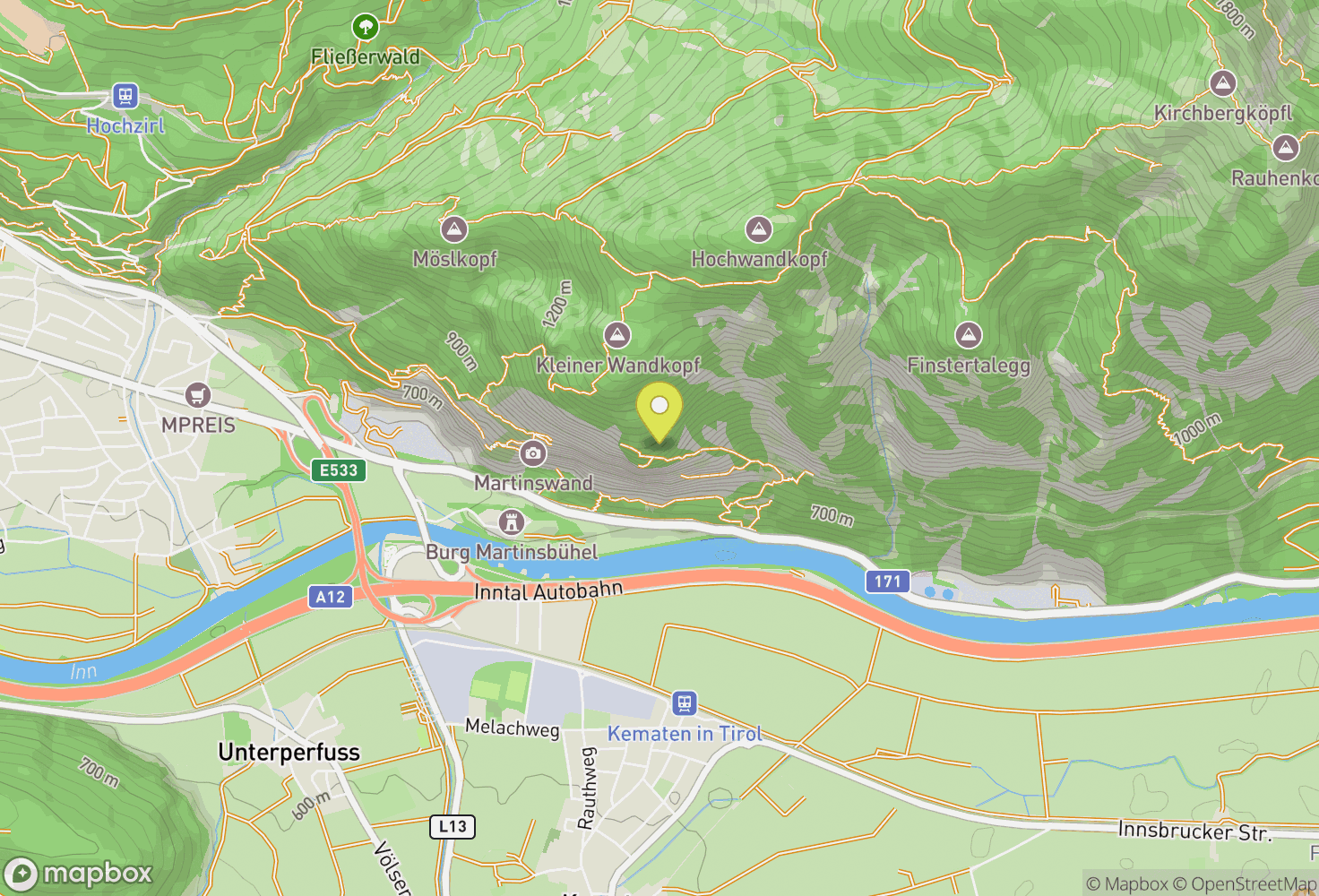 Map of Martinswand
