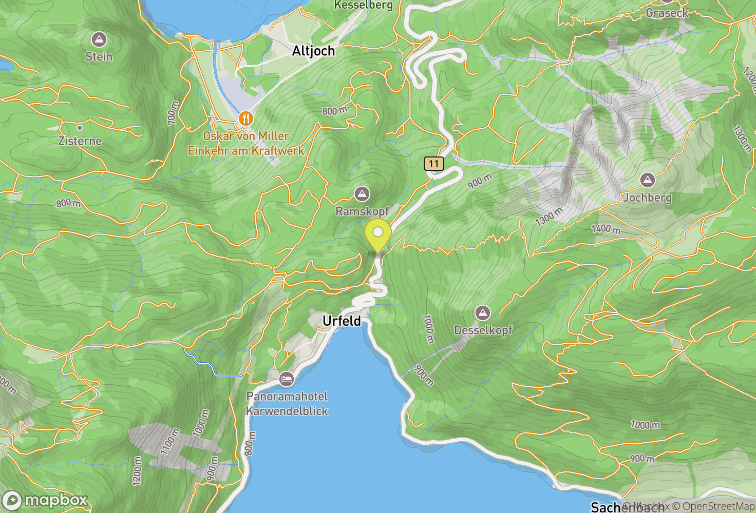 Map of Kesselberg