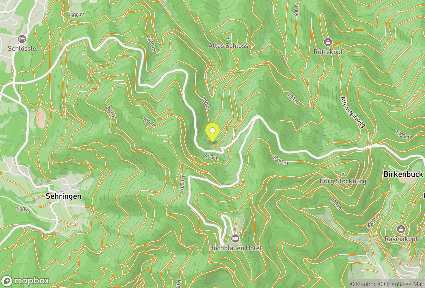 Map of Altvogelbachfels