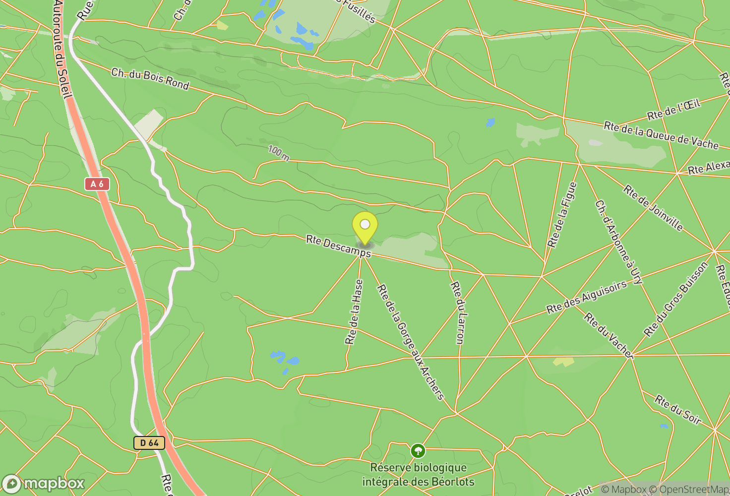 Map of Fontainebleau