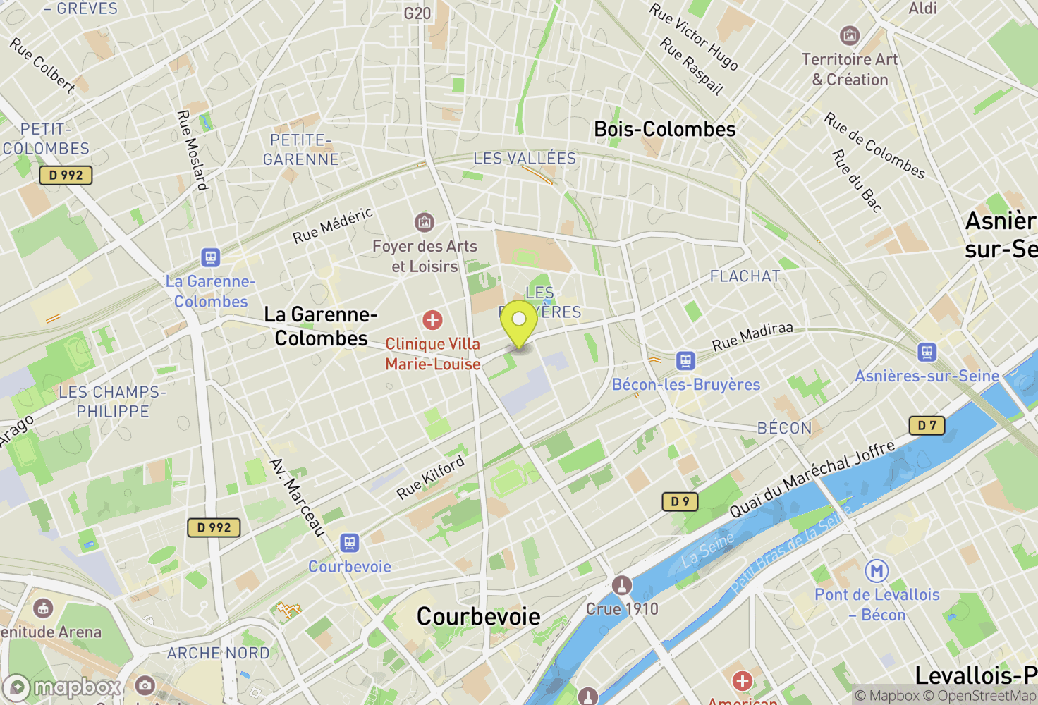 Map of Blocbuster Courbevoie