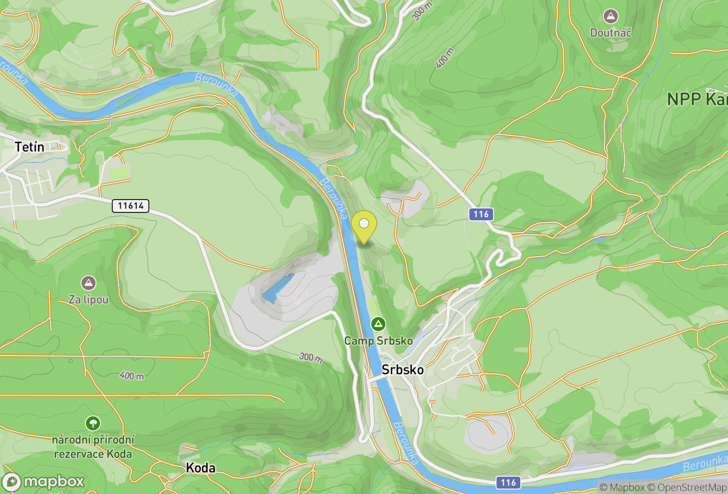 Map of Vlastina stěna