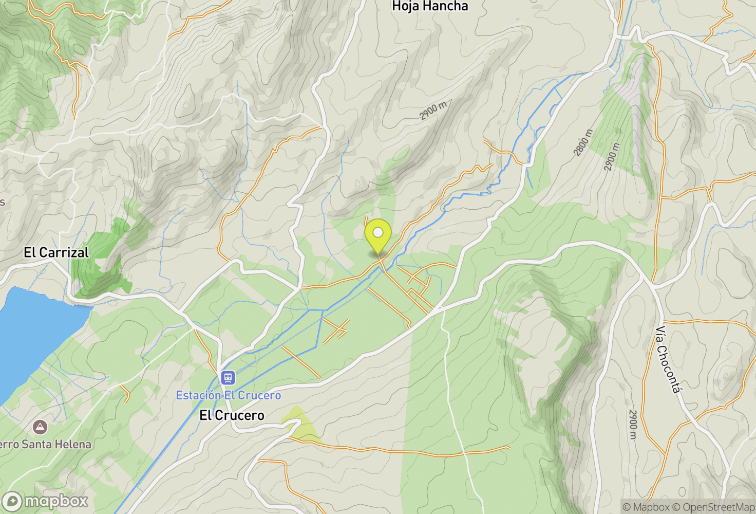 Map of Suesca, Colombie