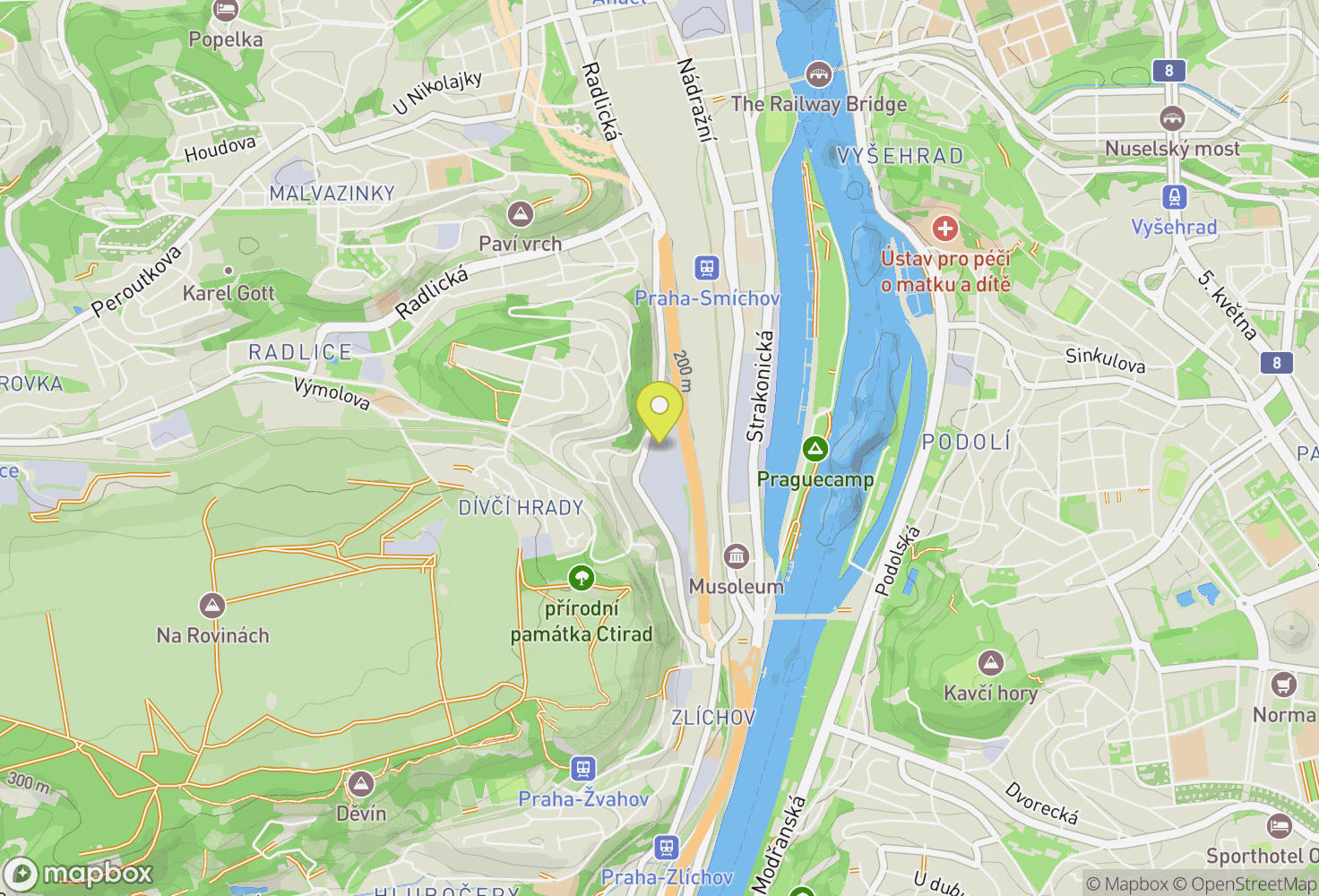 Map of Lezecké centrum SmíchOFF