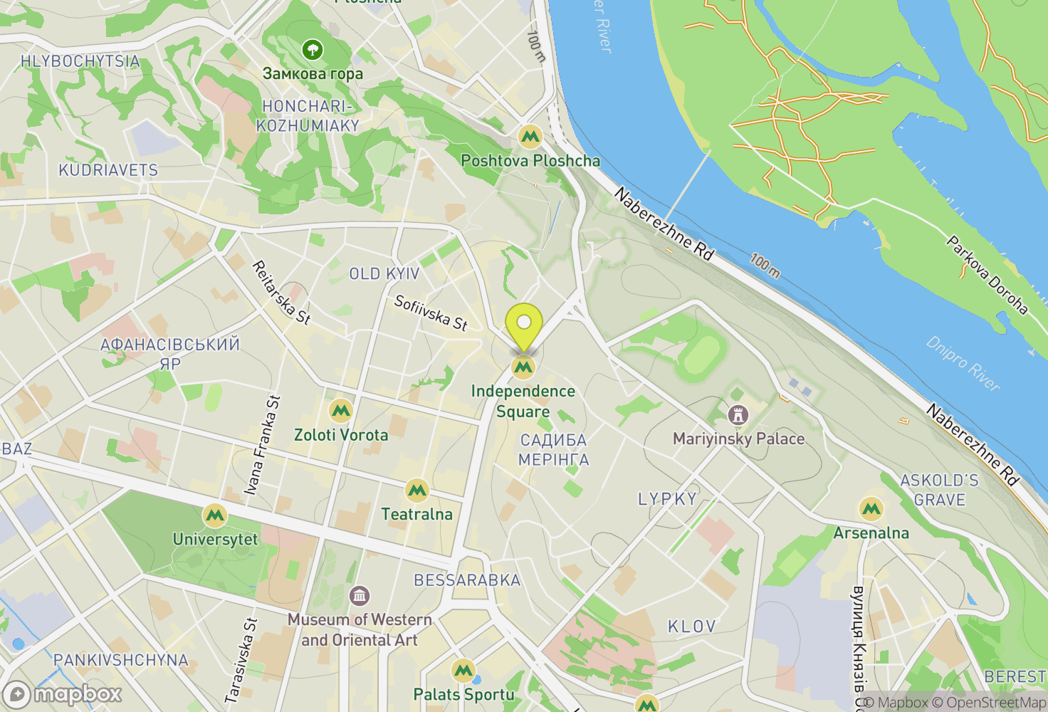 Map of Київ, UA