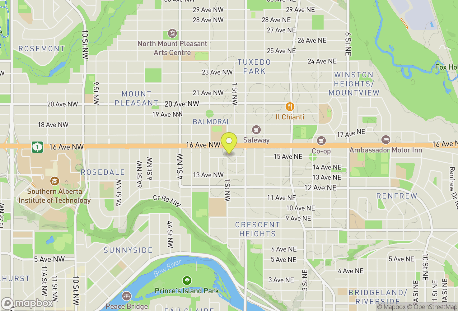 Map of Calgary Climbing Center - Stronghold