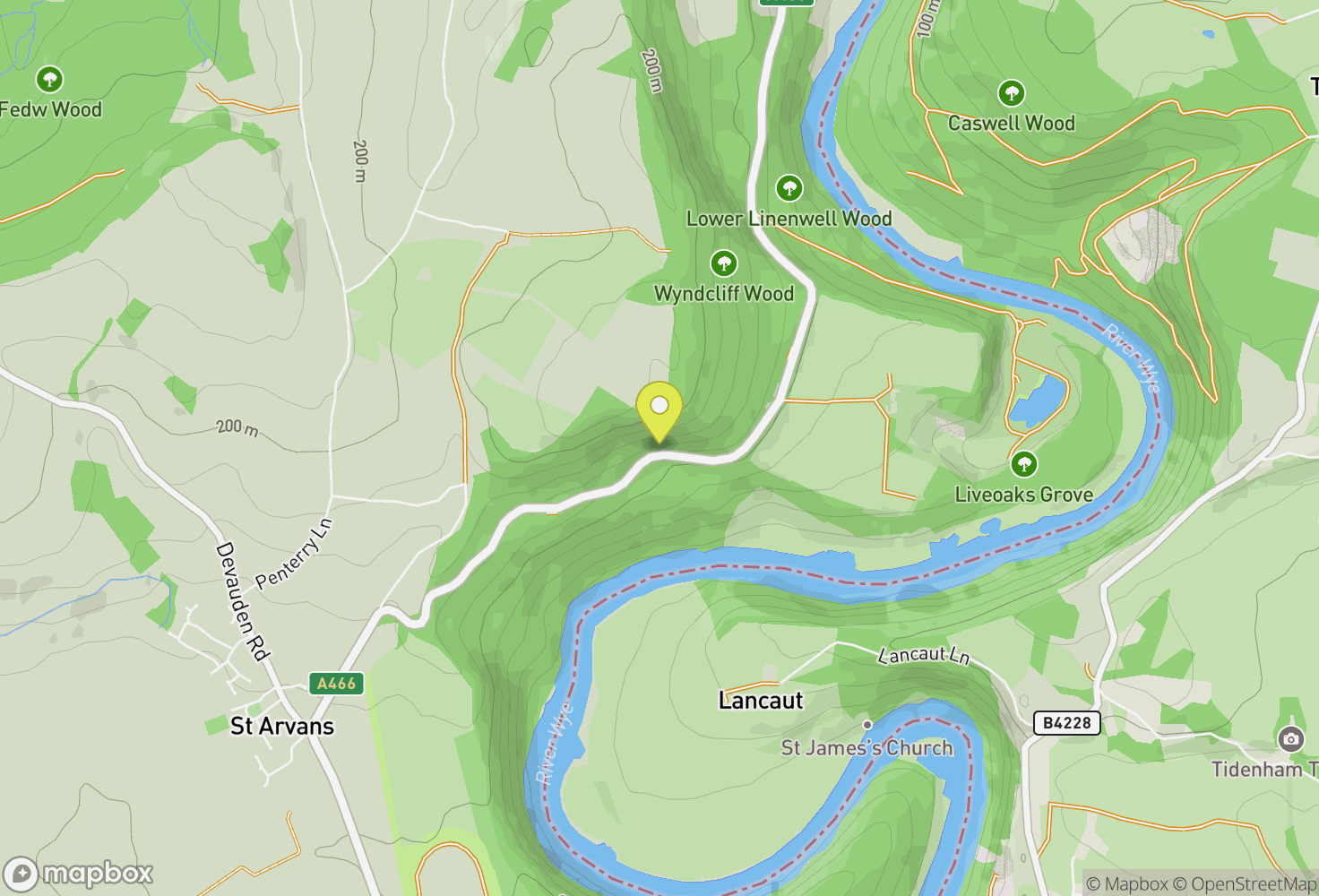 Map of Wyndcliff Quarry