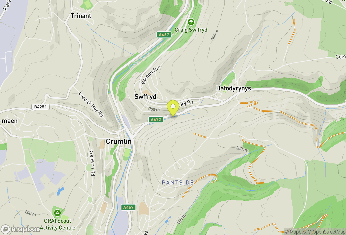 Map of South Wales