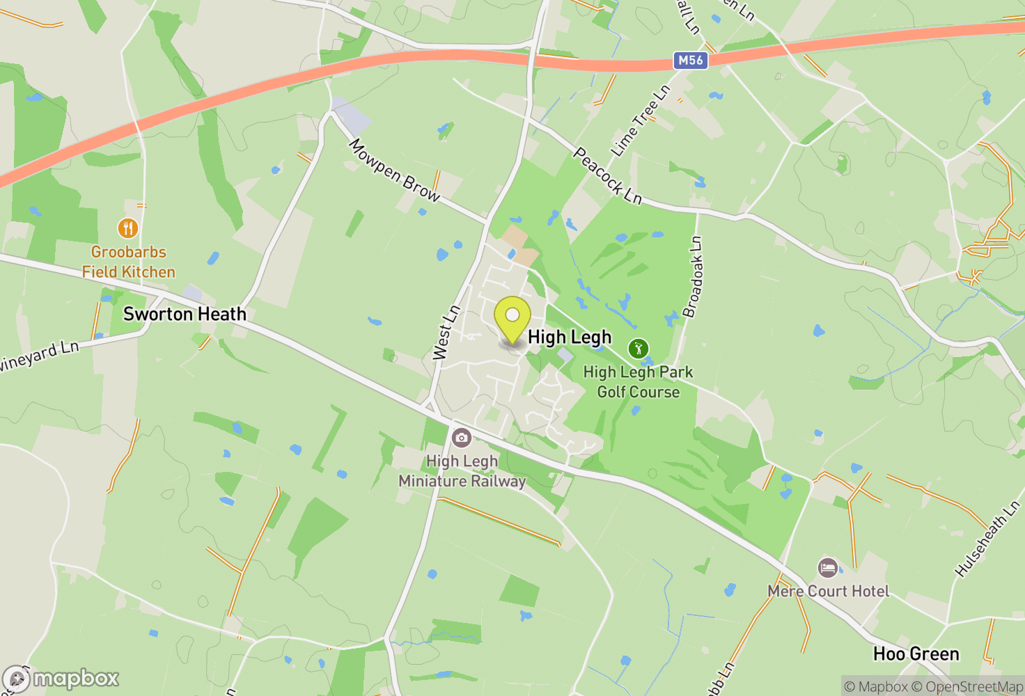 Map of Knutsford, United Kingdom
