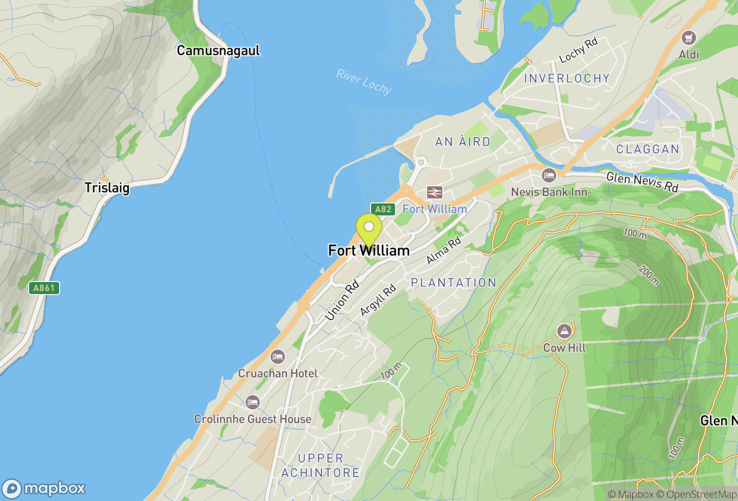 Map of Fort William