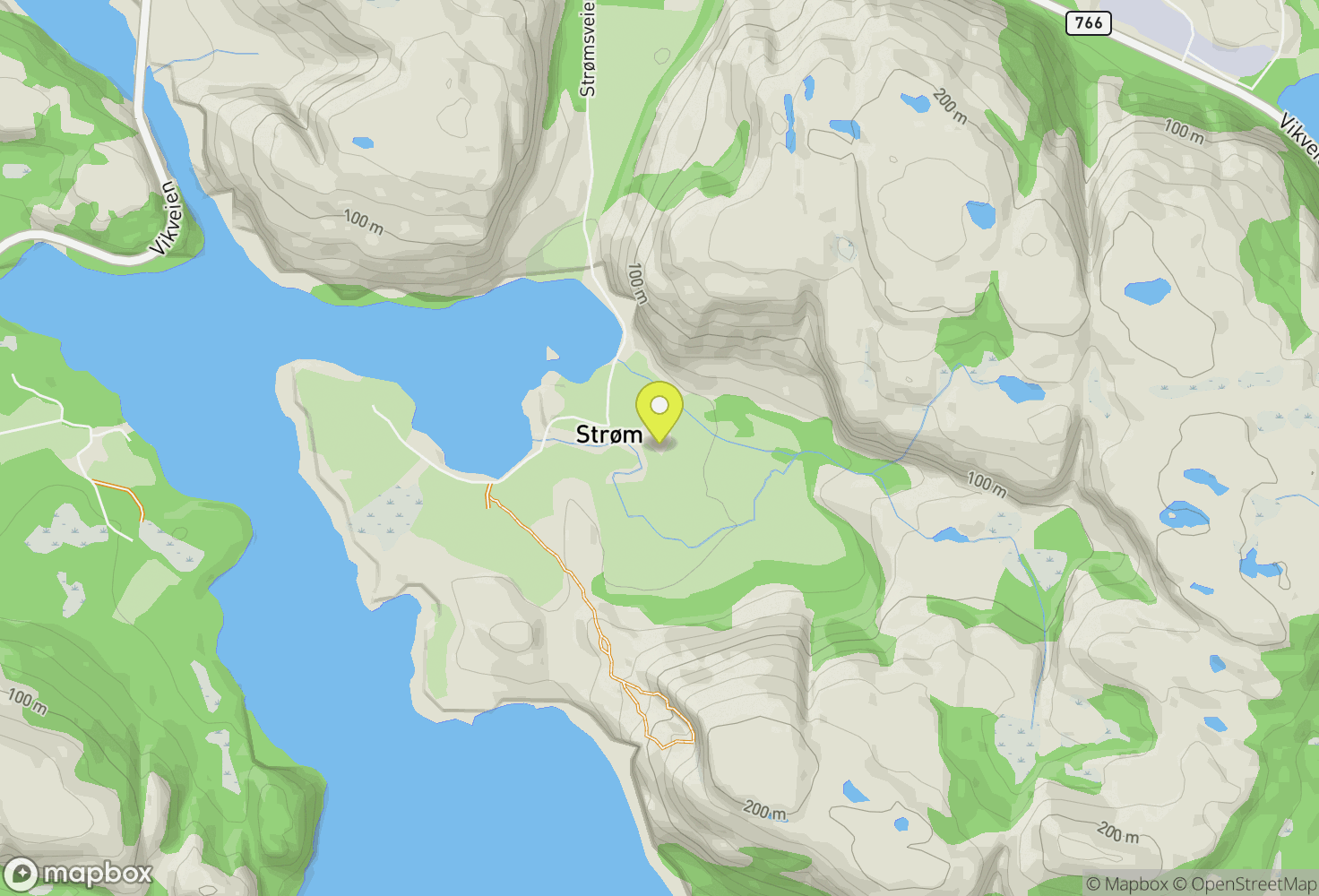 Map of Flatanger, Norwegen