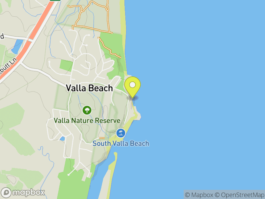 Valla beach headland